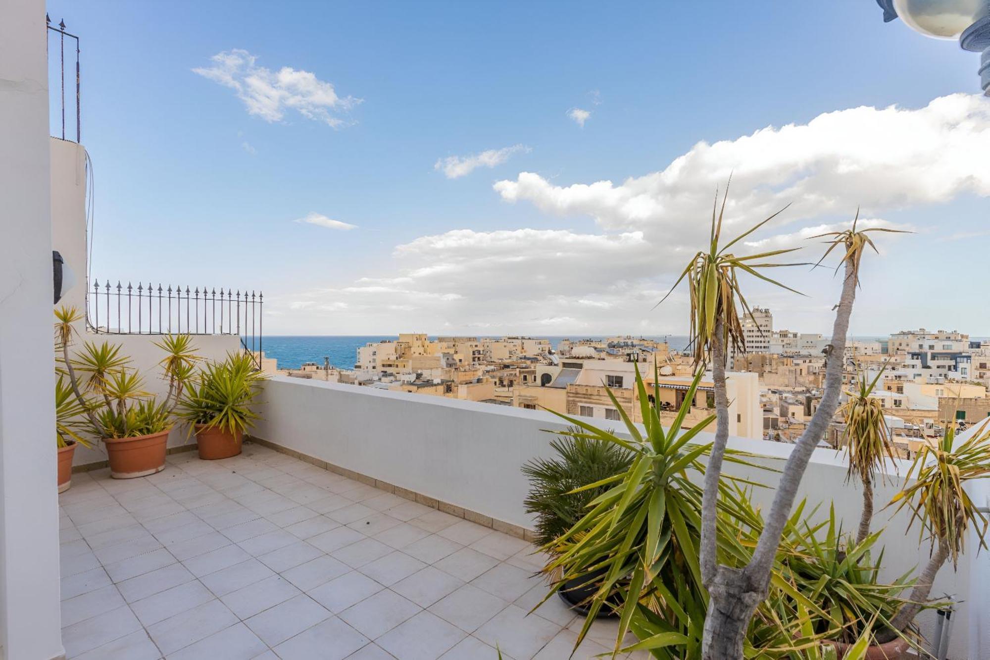 Апартаменти Stunning - Seaview Penthouse 3-Bed + Parking Сліма Екстер'єр фото