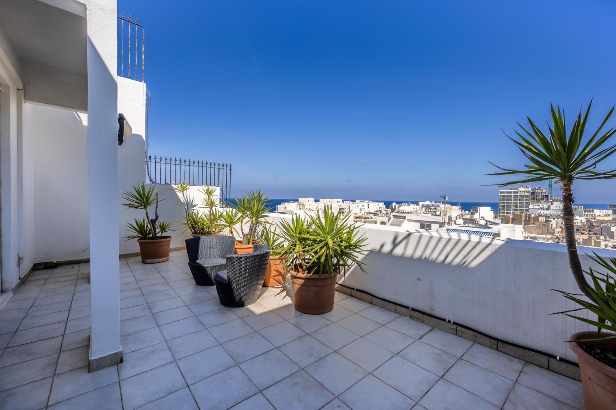 Апартаменти Stunning - Seaview Penthouse 3-Bed + Parking Сліма Екстер'єр фото