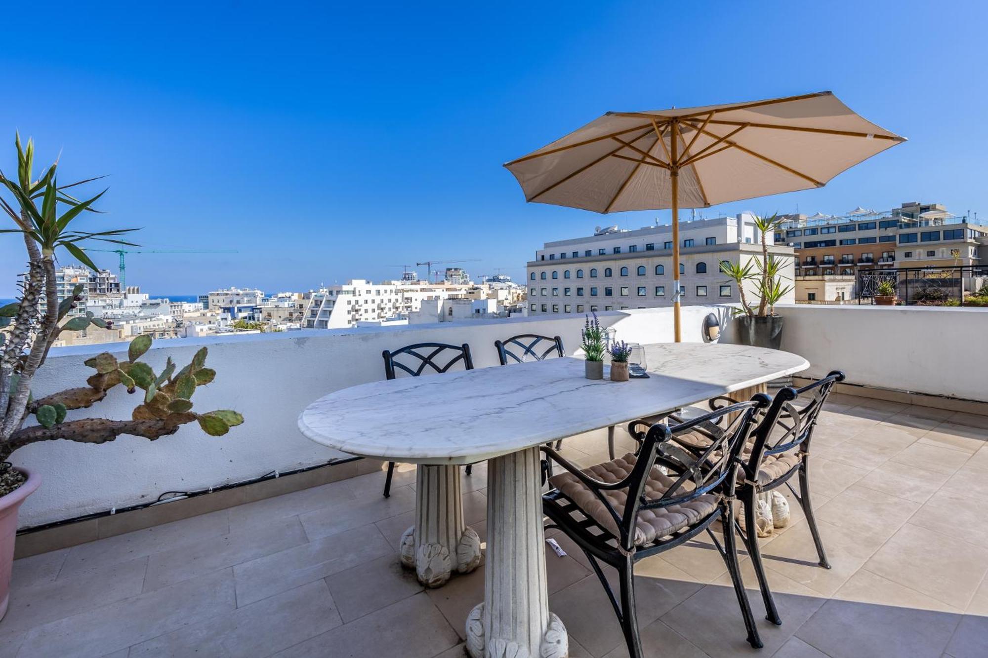 Апартаменти Stunning - Seaview Penthouse 3-Bed + Parking Сліма Екстер'єр фото